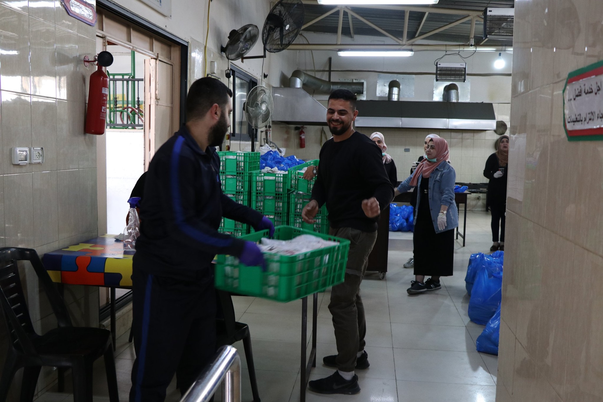 Pictures of Distributing Food Supplies in Ramadan